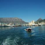 The boat ride out to Robben Island offers a different view of Cape Town.